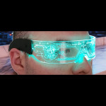 Led ışıklı modern gözlük (Tony Stark)