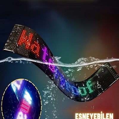 Led motorsiklet cama yapışan şerit
