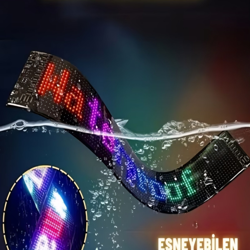 Led motorsiklet cama yapışan şerit