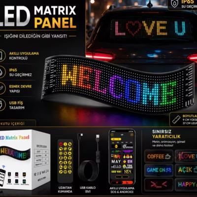 Led motorsiklet cama yapışan şerit
